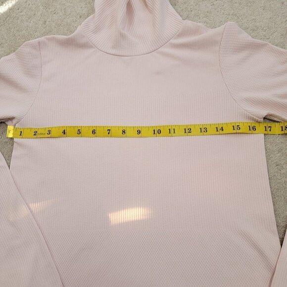 ATHLETA Women's Long Sleeve Turtle Neck Top M Dust Pink - Picture 9 of 11
